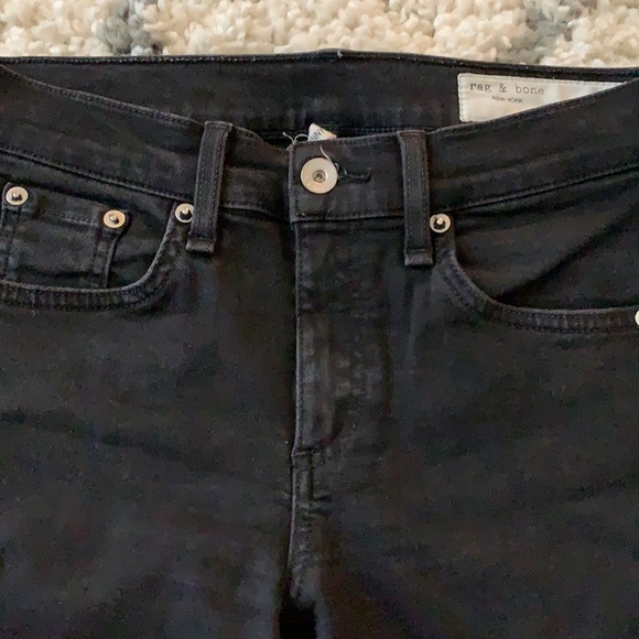 Women’s Rag & Bone Black Ankle Skinny Jeans - 26 - Picture 6 of 7